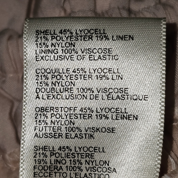 Maeve Anthropologie Pink Rose Linen Blend Shirred Peplum Top In 2X NWT - Picture 9 of 9